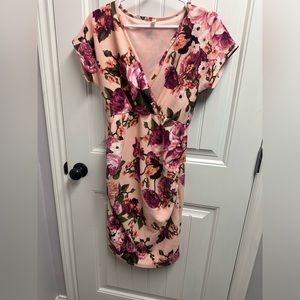 Pink blush maternity dress size medium